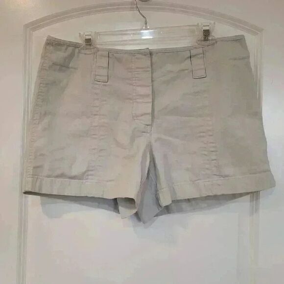 Covington Women's Tan Cotton Spandex Shorts - Picture 2 of 8